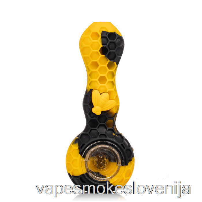 Vape Slovenija Stratus Bee Silikonska žlička Sol (črna / Rumena)